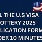 america visa lottery application